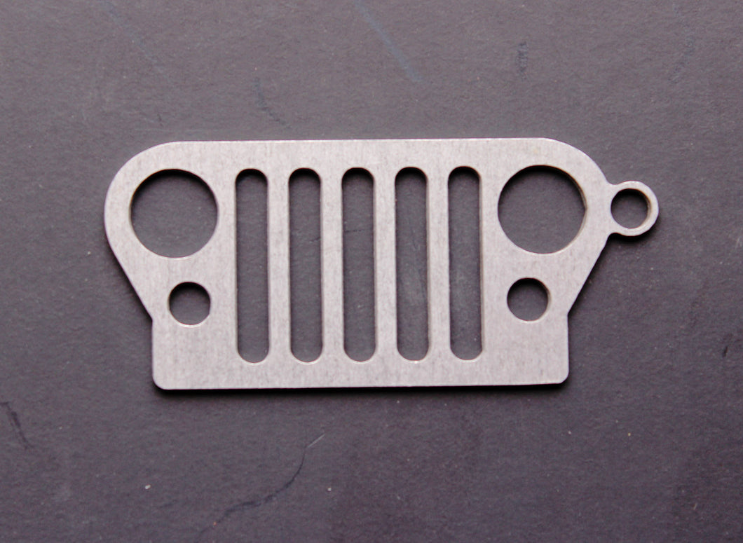 JEEP Grill Stainless Steel Keychain