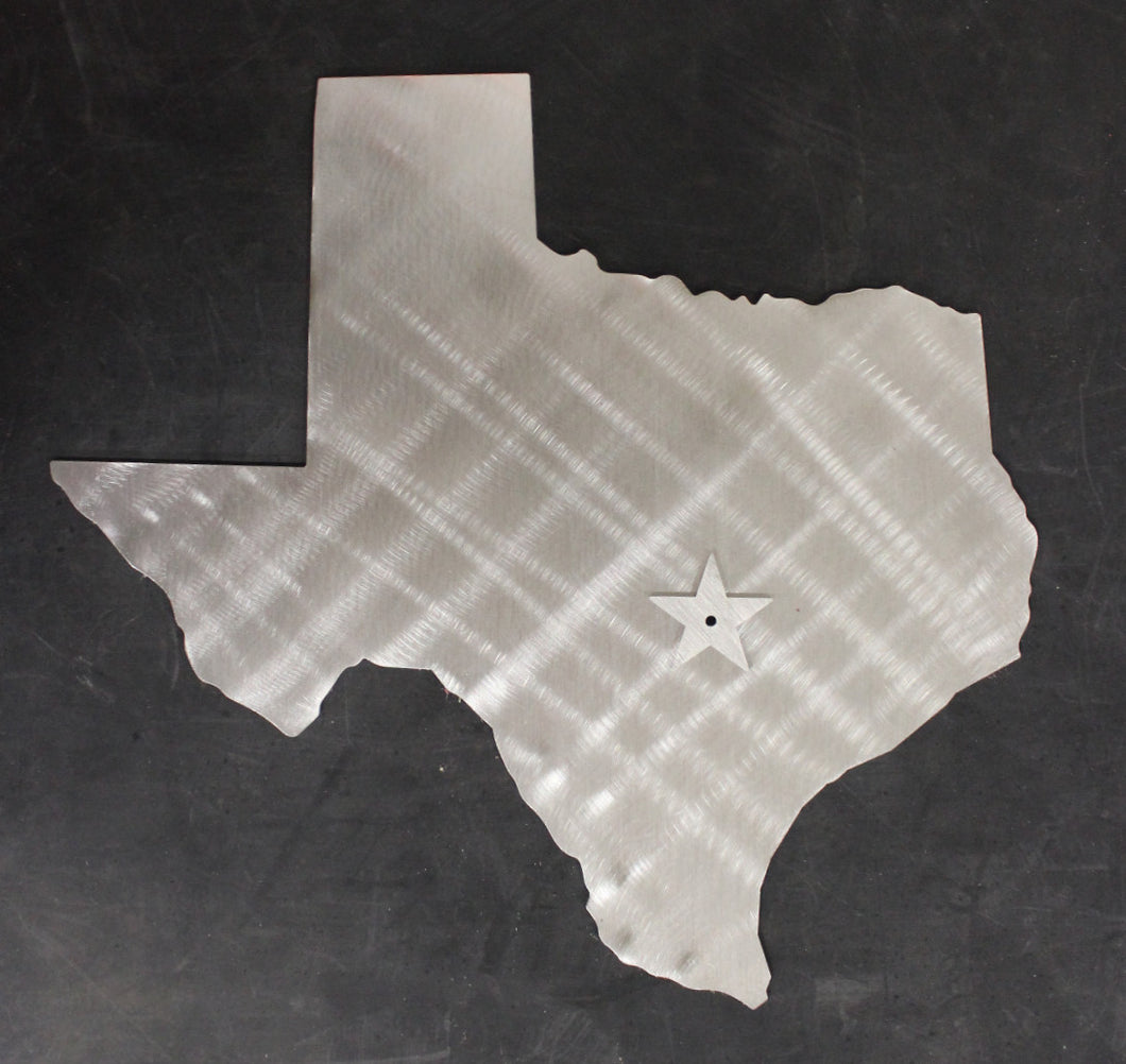 TEXAS State Cutout Stainless Steel Wall Decor